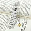 Personalized Book Mark Stainless Steel Metal Bookmarks Gift For Good Friends Collection Stationery School Supplies
