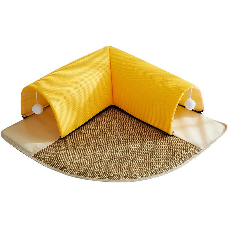 Pet Cooling Mat & Cat Tunnel Bed: Spring-Summer Style, Extra Large, Self-Play.