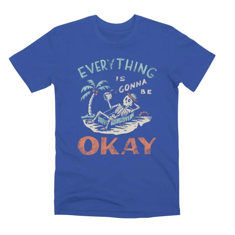 Okay Summer Trend Casual Tshirt Unisexs and Womens Luxury Brand Tops