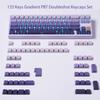 PBT Double-Shot Tastenkappen für Mechanische Tastatur 134 Tasten Gradient Lila Hintergrundbeleuchtet OEM Profil Tastenkappen Seitendruck Durchscheinend Custom Tastatur Keycap