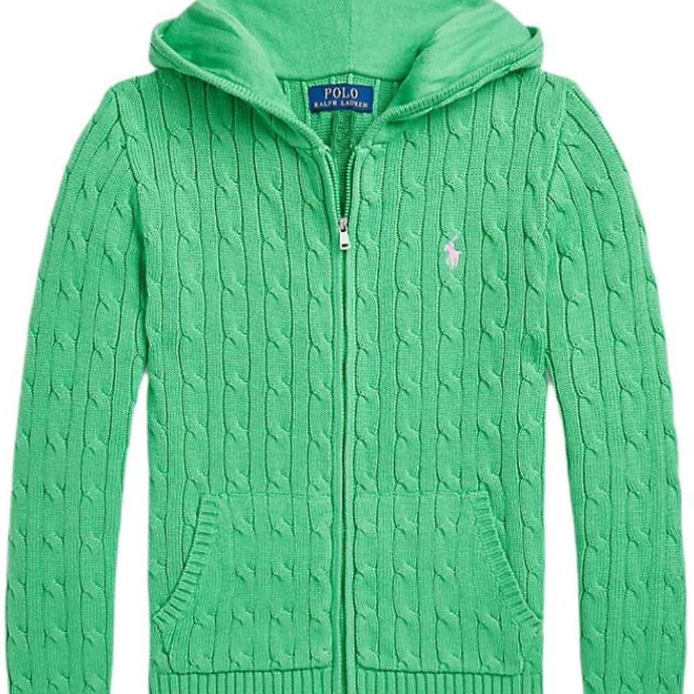 Polo Ralph Lauren Hoodie Zip Long Sleeve Sweater Kids Sweater Green 323951123-008