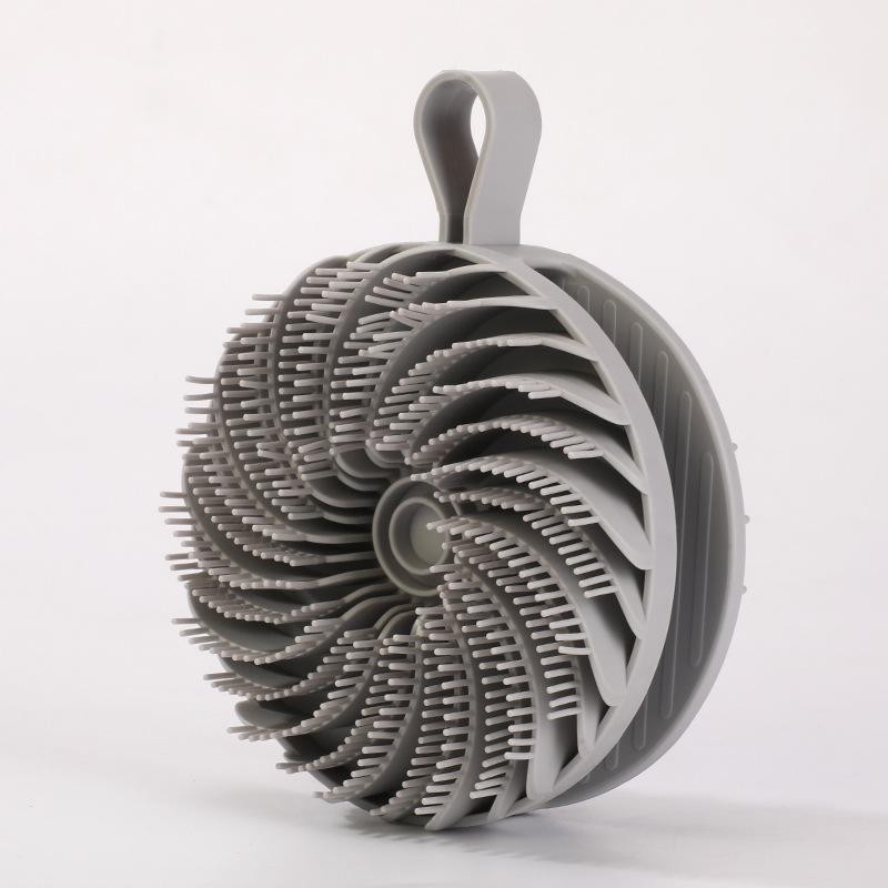 Soft Silicone Body Scrubber Scalp Exfoliating Non-irritating Body Wash Massager Bath Shower Skin Care Tool