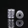Antique-Finish Vajra Scepter Beads: Color-Preserving Silver Six-Syllable Mantra Spacer for DIY Tibetan Bracelets