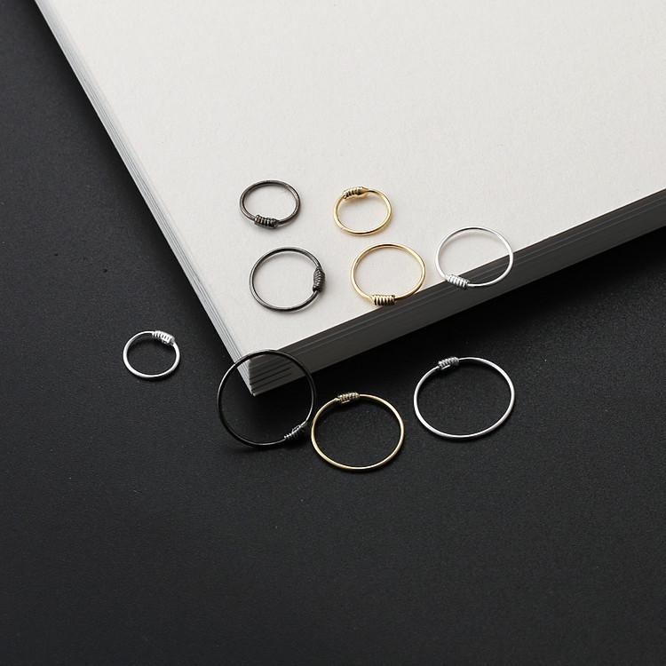 Korean Sterling Silver Hoop Earrings for Women - Trendy 2020 Ear Bone Hoops