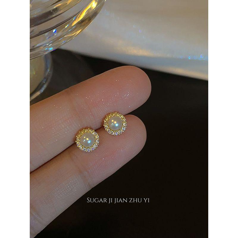 

Сахар Маленький Нежный Жемчуг Женский Самый Продаваемый Циркон Gold