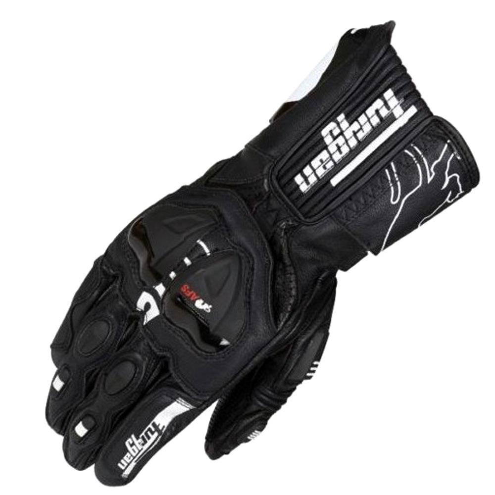 Furygan AFS19 Racing Leather Motorcycle Gloves: Hard Shell Protection, Breathable, Non-Slip. XL чёрный