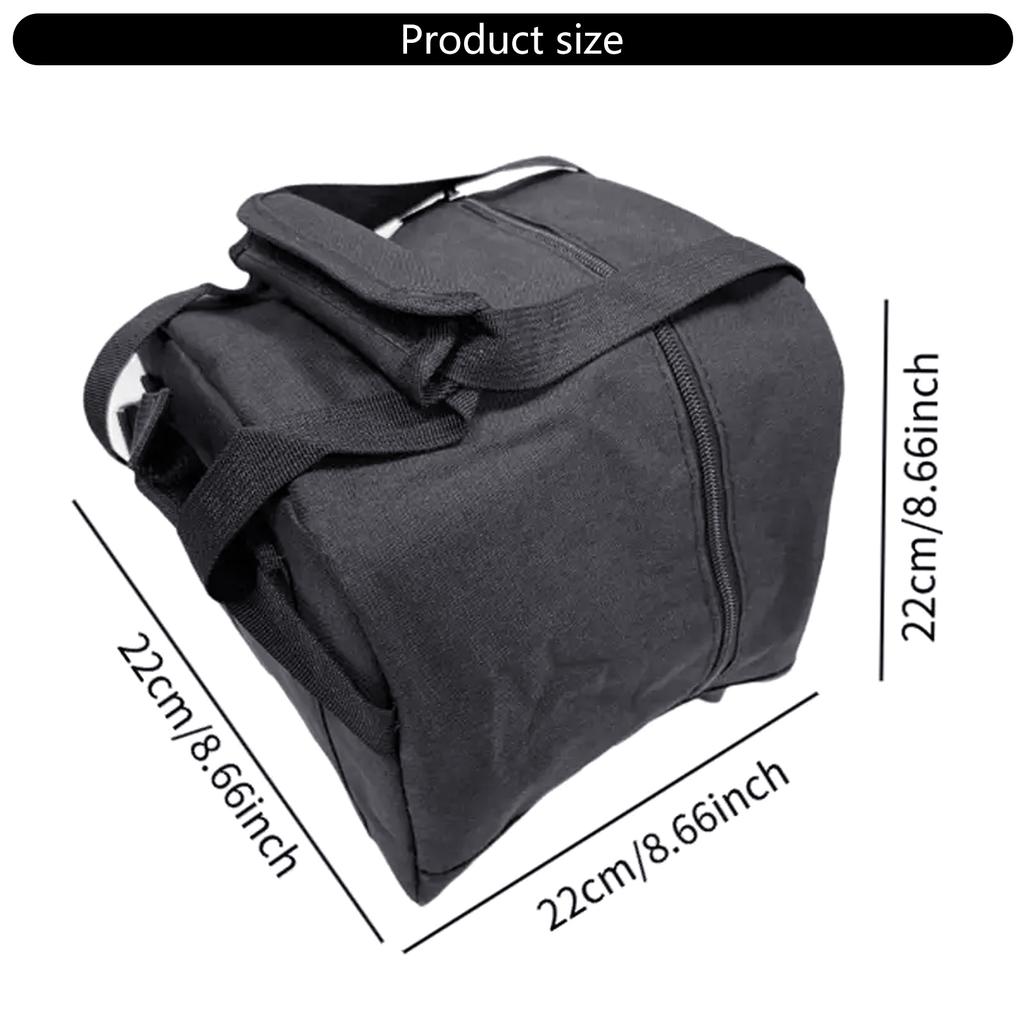 Compacts Single Ball Bowling Bag Padded Interior Adjustable Carrying Handle Front Meshes Organizers