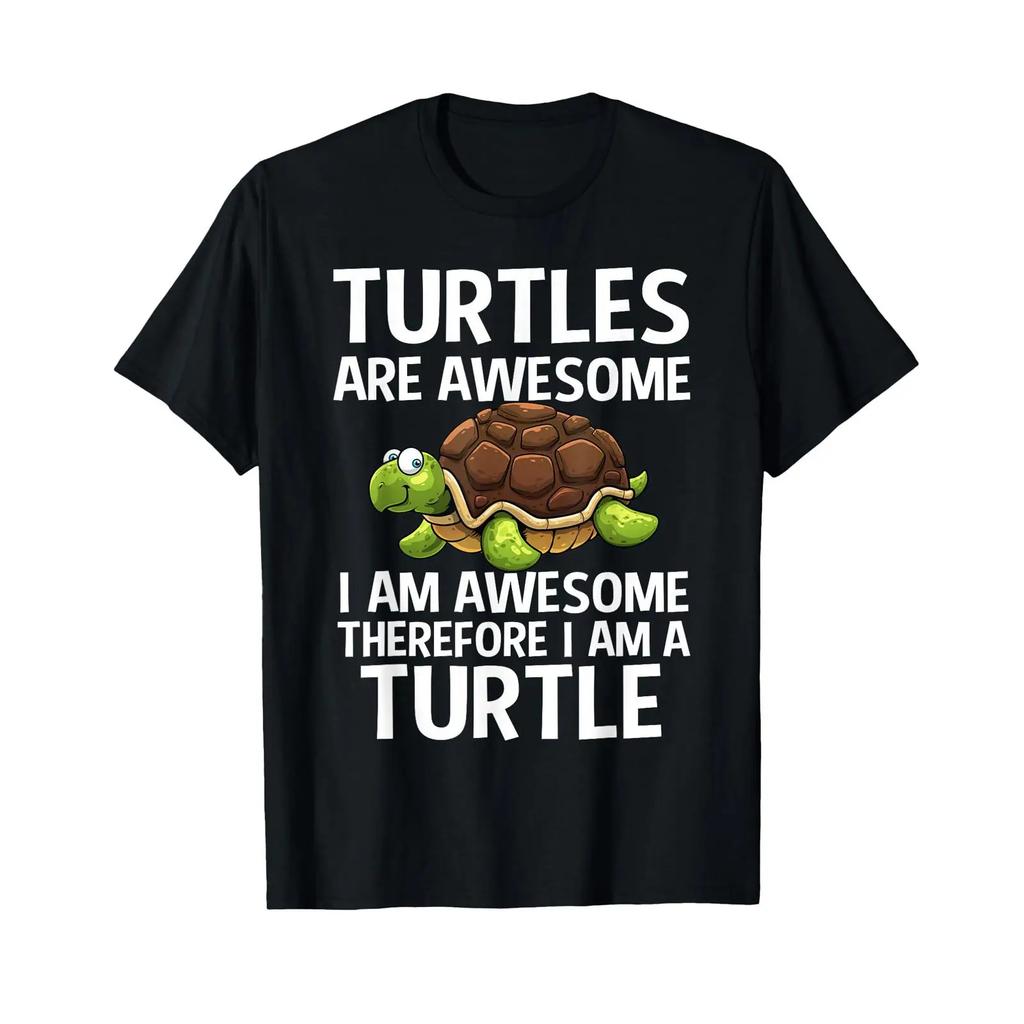 Cool Sea Turtle For Tortoise Lover Animal T Shirt Vintage Stretched Top For Everyday Wear Versatile Stylish Homme