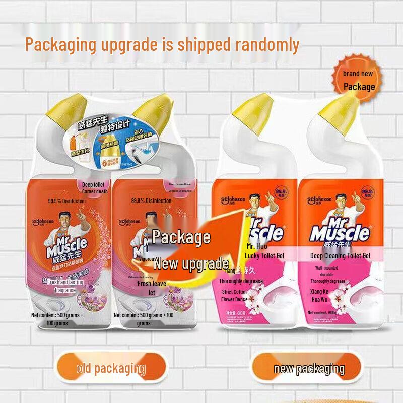 Mr Muscle Deep Clean Toilet Gel, Floral Dance (2 x 600g)