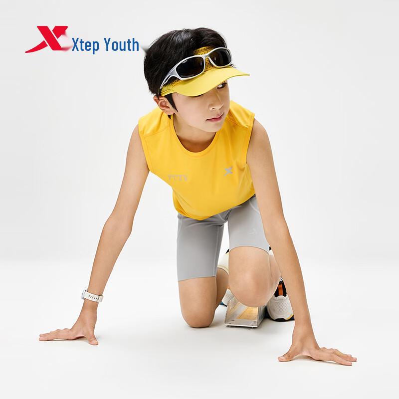 Xtep Kids' Performance Quick-Dry Sleeveless Training T-Shirt