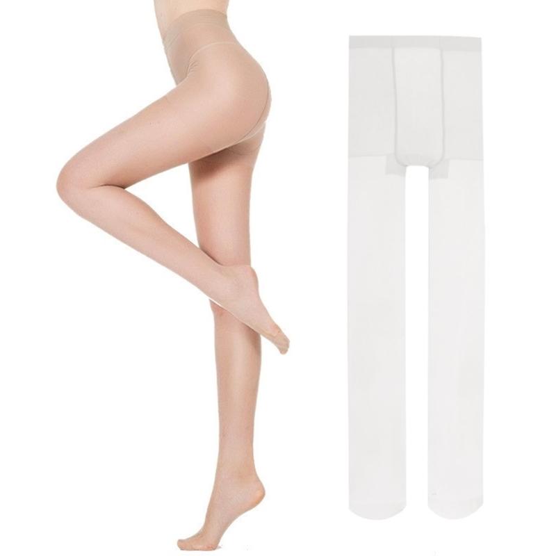 2Pcs High Elasticities Ultra Sheer Pantyhose for Women Breathable Fabric See Through Tights High Waist Stockings Hosiery