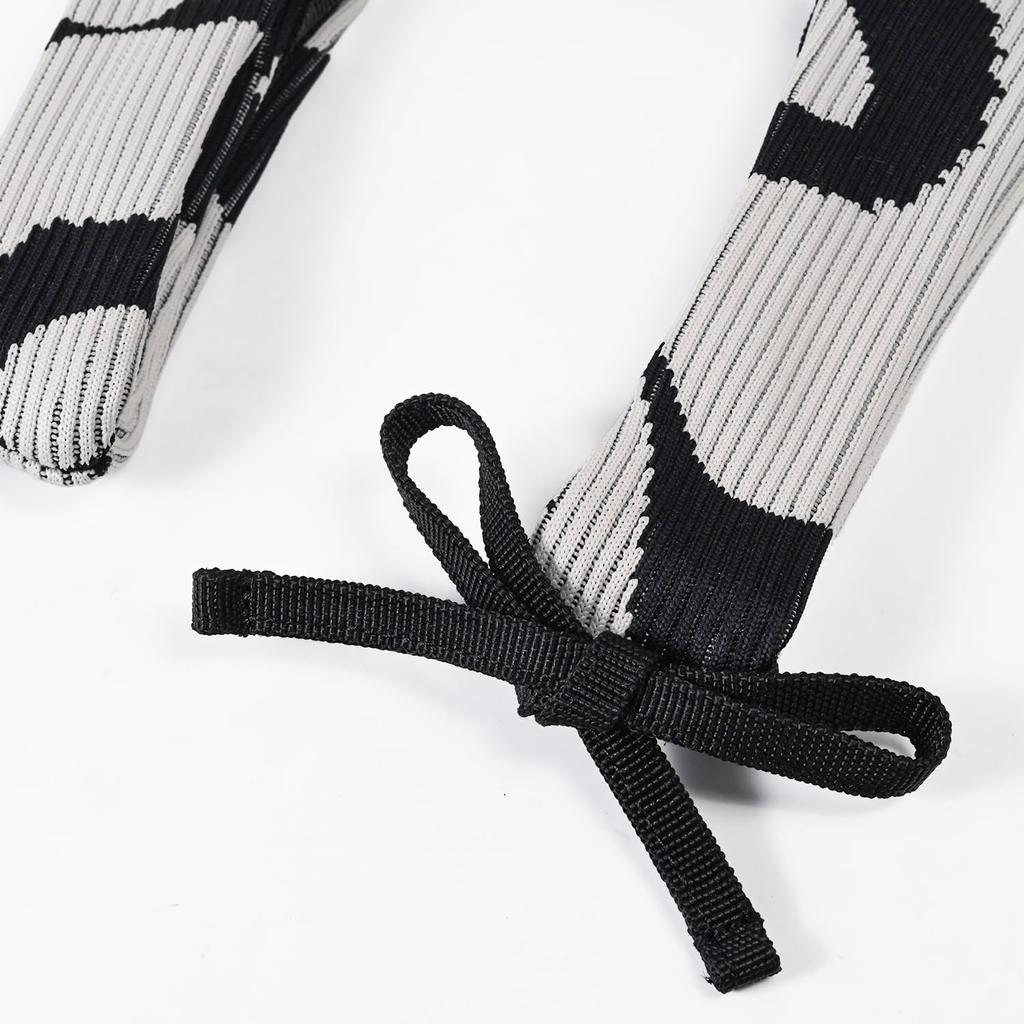 Tote KNITTED MINI Scandinavian Scandinavian design [Marimekko] bag, handbag, TOTE, Unikko, black, off-white, 94145, 094145, 911, goods, [Product]
