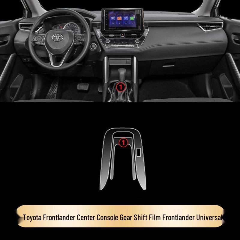 Toyota Frontlander Innenraum-Schutzfolien-Set - HD-Klar für Konsole, Schalthebel & Armaturenbrett-Dekor