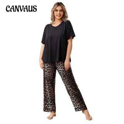 Plus Size Pajamas Women's Spring and Autumn Homewear Suit