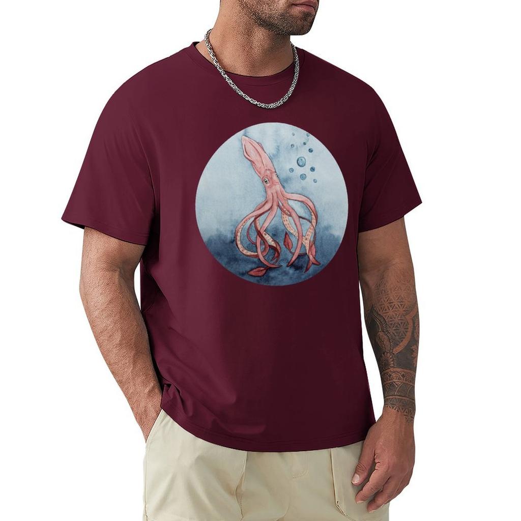 giant squid T-Shirt man t shirt oversized t shirt plus sizes t shirts for men graphic