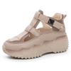 Summer women's shoes new breathable hollow sandals children's Korean version versatile thick sole height increase sports leisure dad shoes women