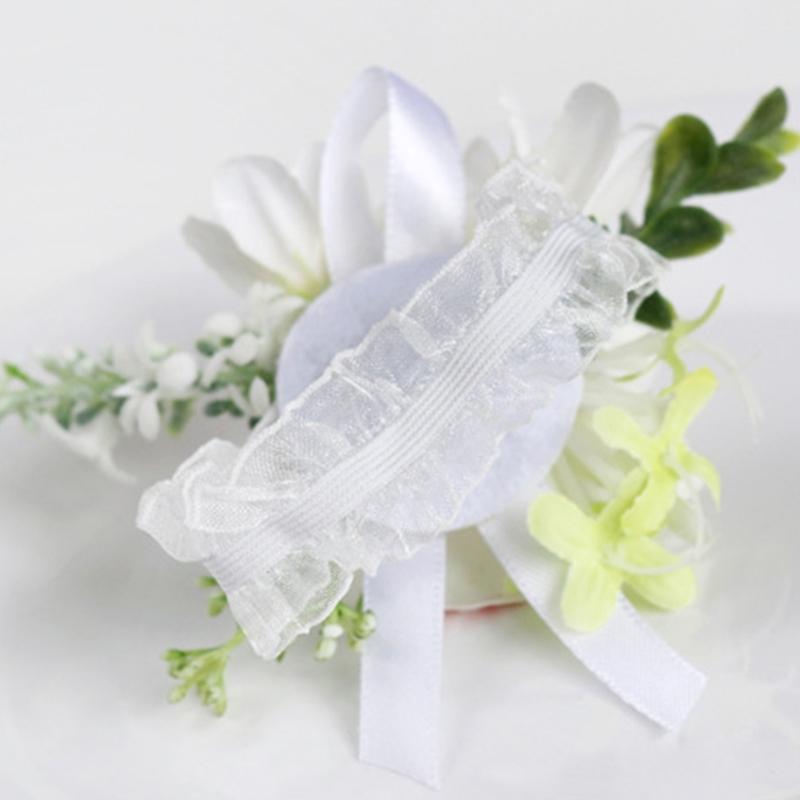 Artificial Silk Flower With Pin Clip Realistic Flower Decoration Set For Elegant Wedding Corsage And Wrist Flower