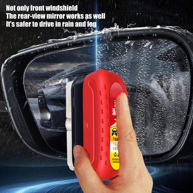 120ml Car Windshield Glass Oil Film Remover Window Oil Film Cleaner Brush Automotive Glass Oil Film Cleaner Car Wash Supplies
