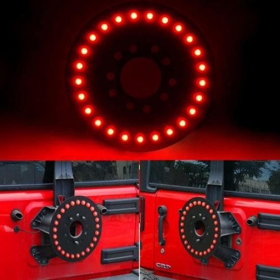 Rear Spare Tire 3rd Brake Light Tail Light Light for Jeep Wrangler JK JL 2007+