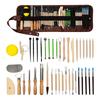 B97A-42 PCS Kit d'outils de sculpture sur argile, Idéal pour la poterie, la sculpture, le moulage et le façonnage, Pour débutants et professionnels