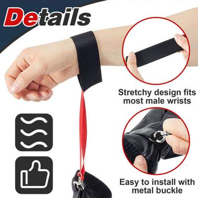 Lot de 4 sangles de sécurité pour gants de ski, sangles élastiques pour poignet, gants de sports d'hiver, porte-laisse