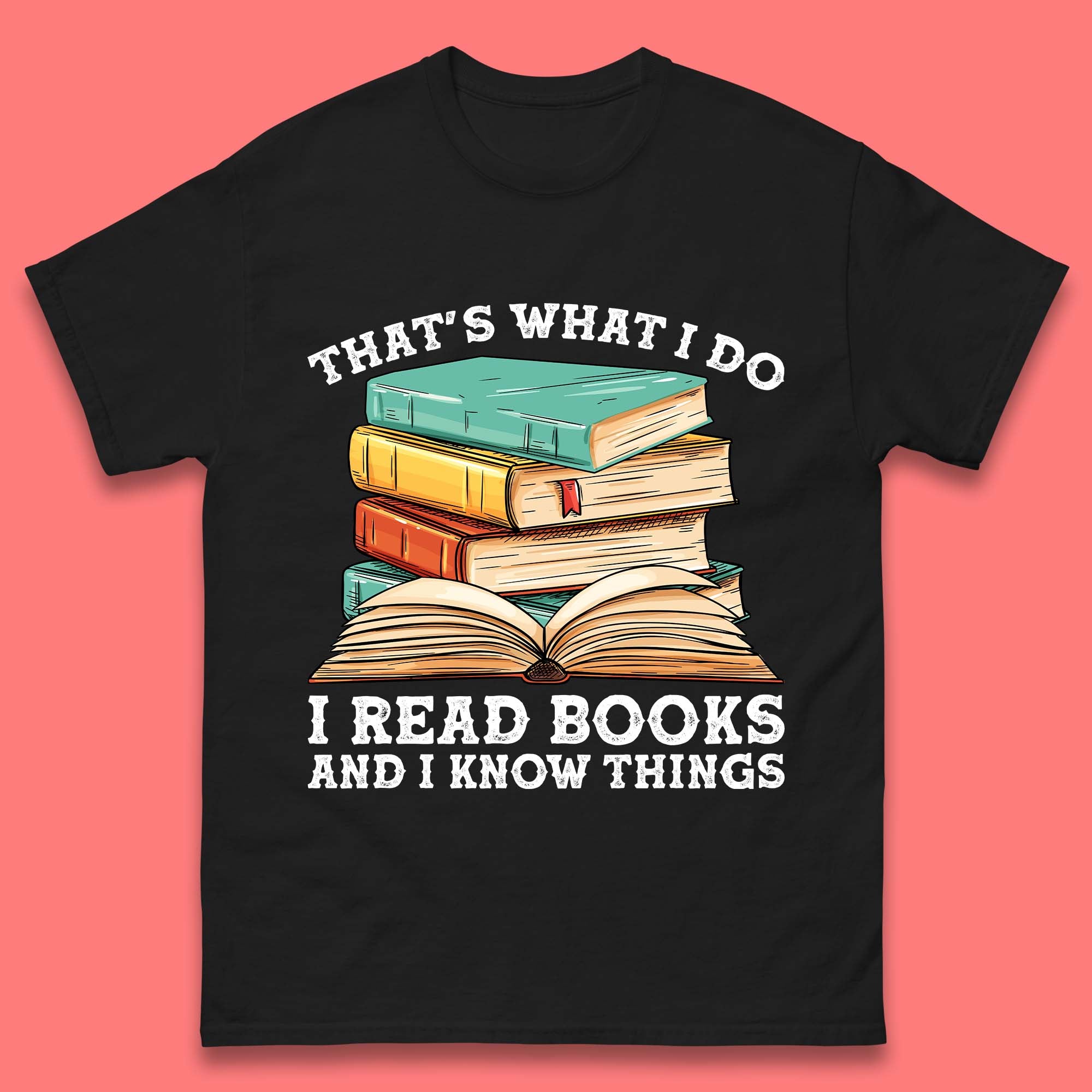 I Read Books And I Know Things T-Shirt Womens Tops Tees M