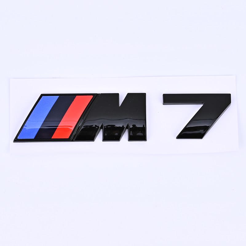 Black Rear Tail Logo Sticker for BMW M1-M6 Models