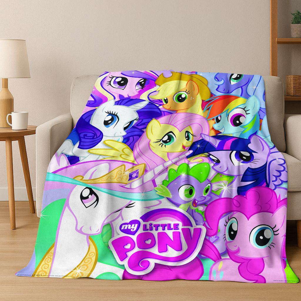 26 Style My Little Pony Unicorn Cartoon Flannel Blanket,Warm and Cozy Soft Throw Blanket for Home Bedroom Bed Sofa Cover Kids