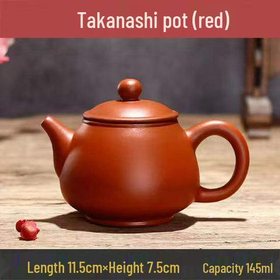 Handmade Zhu Ni Ore Teapot with Ball Hole Ceramic Filter - Small Gongfu Tea Set