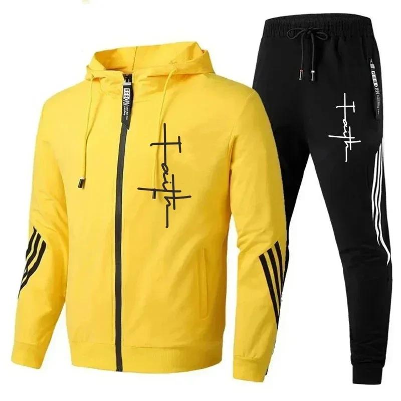 Dámská tepláková souprava 2 kusy Dámská zimní bunda Ležérní bundy na zip sportovní kalhoty Mikina Sportovní oblek Dámské oděvní sady