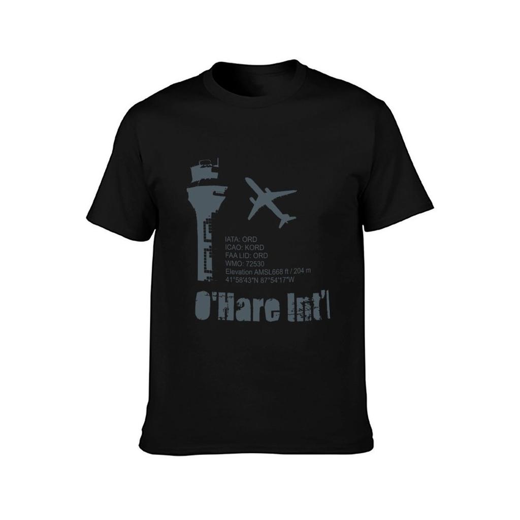 OHare Intl Airport TShirt Summer Casual Loose TShirt