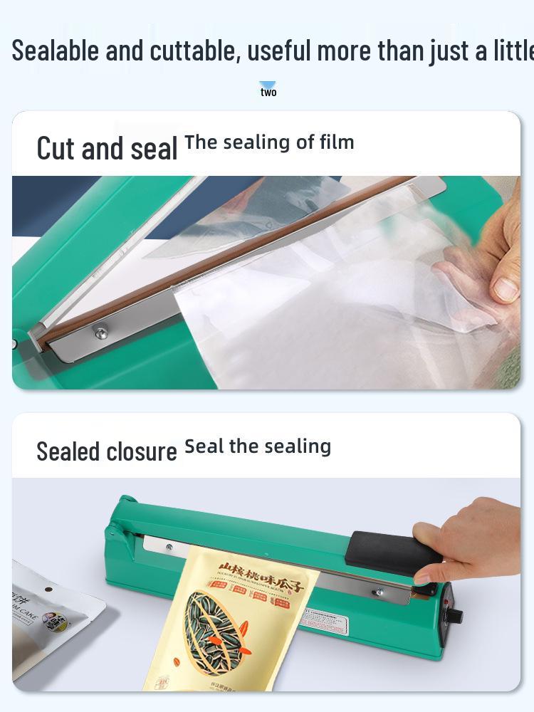 Compact Hand-Press Heat Sealing Machine for Plastic Bags and Film Cutting