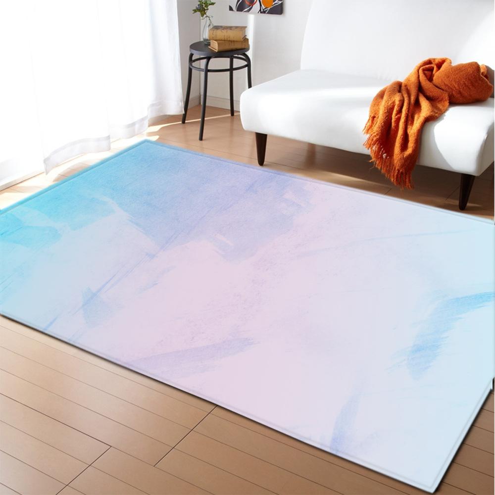 Ethnic Style Carpet Feather Style Bedroom Floor Mat