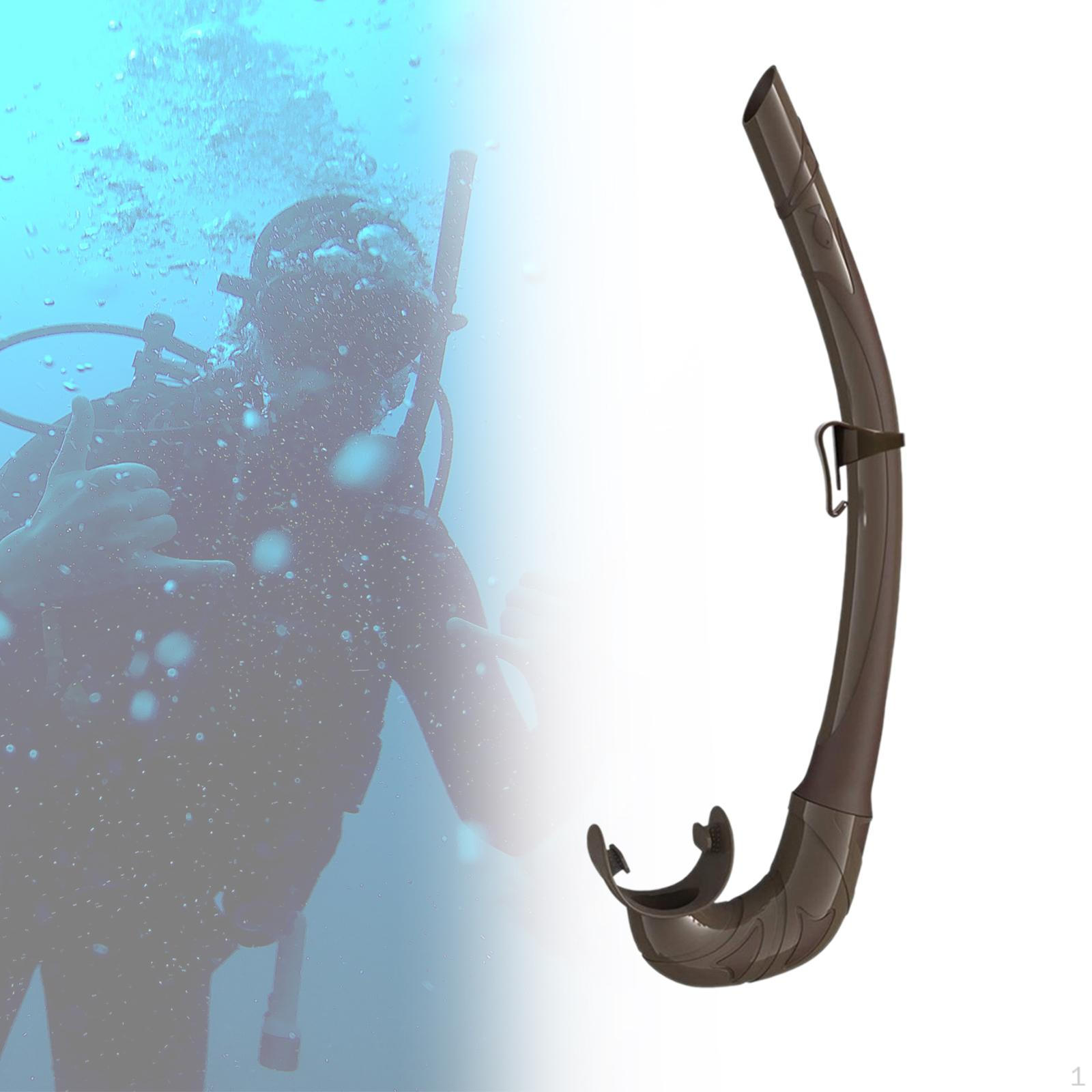 

Шланг для подводного плавания с трубкой и дыхательной трубкой для подводной охоты на открытом воздухе, синий коричневый