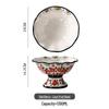 Ceramic High-Footed Fruit Bowl - Luxurious New Home Decor for 2025 Living Room Coffee Table.