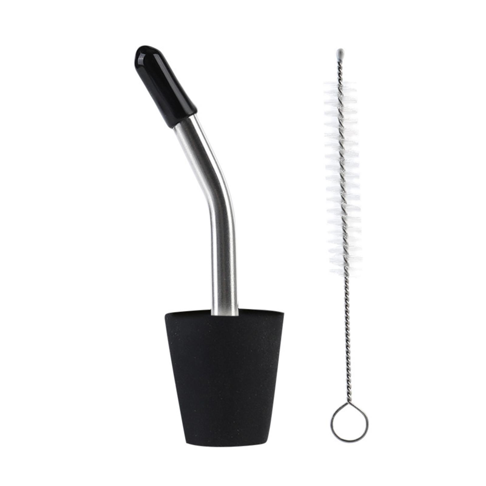 

Portable Outdoor Camping Stainless Steel Kettle Mouth Coffee Teapot Extension Tube Water Pipe Nozzles Hiking Equipment чорний