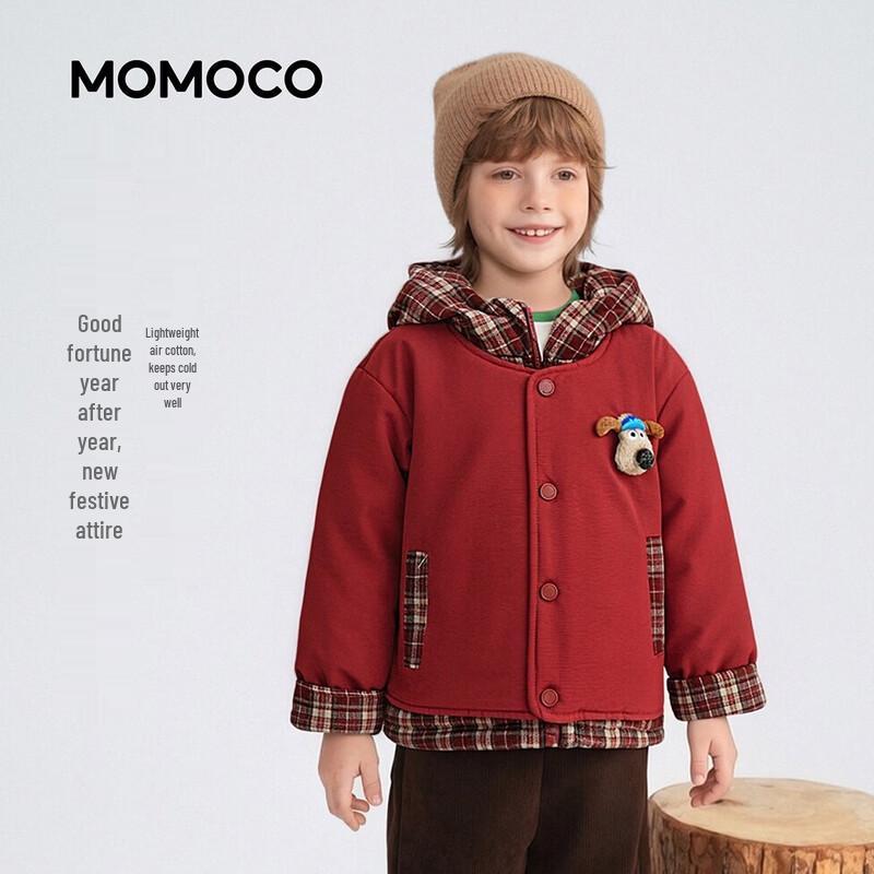 MOMOCO Boys  Fleece-Lined Hooded Casual Jacket 110