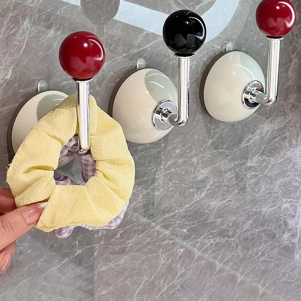 Strong Suction Cup Suction Cup Hook Wall Mount Hair Tie Display Rack  Bathroom Use