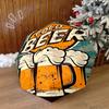 1PC  Beer Automatic Umbrella - Suitable Travel Outdoor Portable Umbrella Birthday Gift Daily Essentials