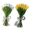 10Pcs Tulip Flower LED Lights USB Powered Warm Glow Faux Flower Lamp for Bedroom Living Room Wedding Decor Creative Ambient Night