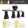 Kyodo Lighting GT-DJ-I-SD4B Deckenleuchte, 4-flammiger Strahler, LED-kompatibel, E26, Schwarz, Nordischer Stil, Verstellbarer Winkel, Zugschalter, Klappbar,