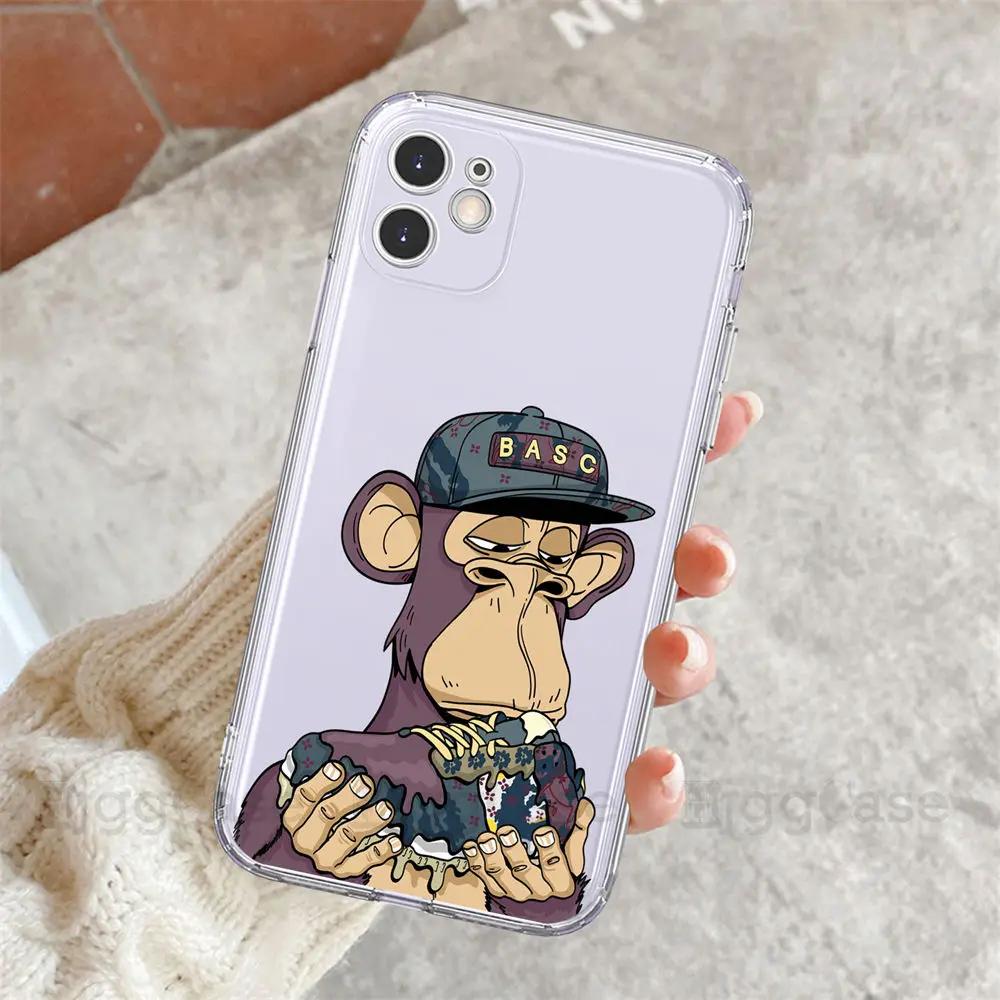 NFT Ape Phone Case For iPhone 11 12 13 14 15 16 Pro Max SE 7 8 Plus X XS XR Sports Brand Sneaker Mobile Case