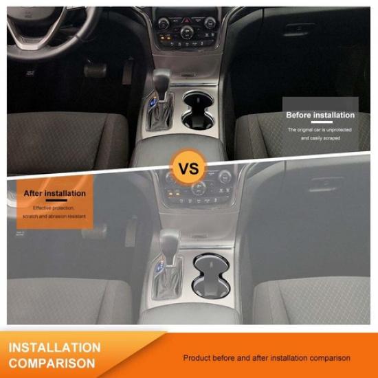 Gloss Black Center Gear Shift Water Cup Holder Cover for Grand Cherokee/Durango