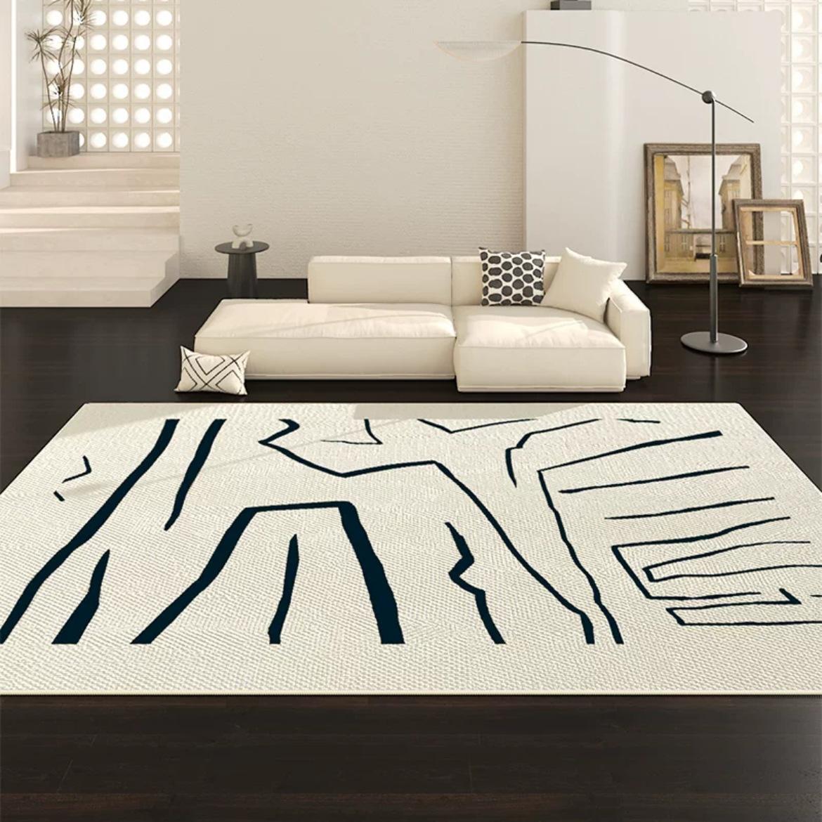 

Non Slip Living Room Carpet Sofa Office Rug Easy to Clean Home Decor Soft Comfortable Floor Mat 60*90cm