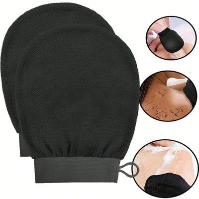 Thick Exfoliating Bath Gloves Double Sided Frosted Skin Exfolia Body Scrub Gloves Rub Dead Skin Remover for Bathroom