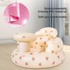 Inflatable Baby Stool Leakproof Cartoon Bear Print Infant Support Seat Travel