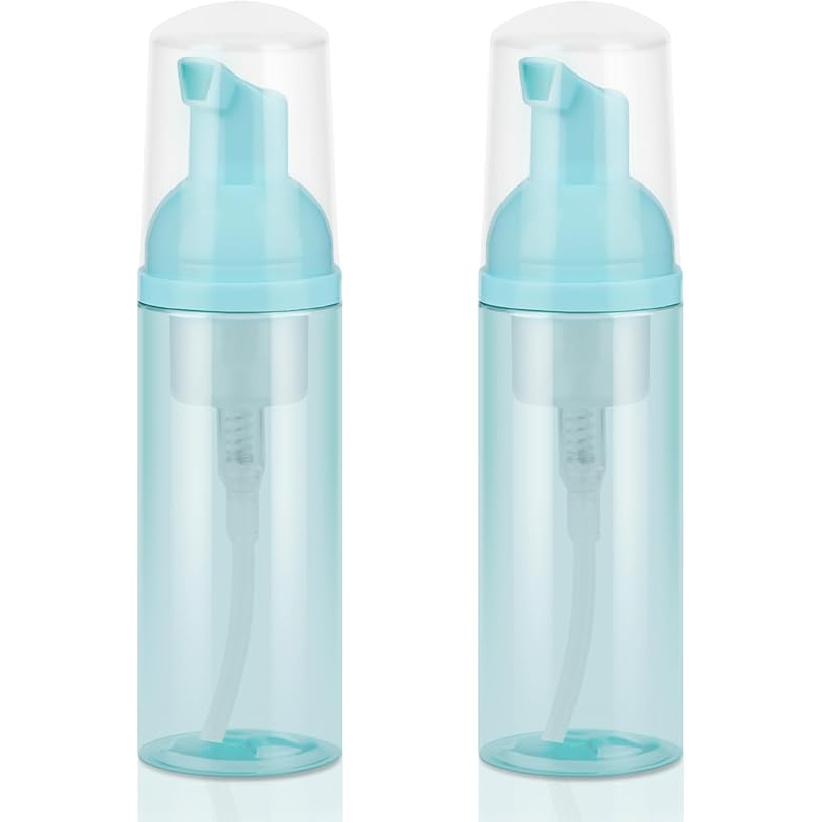 Foam Pump Bottle 3Pcs Travel Lash Shampoo Bottle, Empty Portable Refillable Mousse Foam Soap Dispenser for Hand Soap, Lash Cleanser, Shampoo, Face