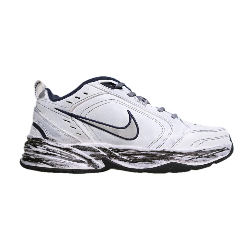Nike Air Monarch 4 Textile, Synthetic Leather Slip Resistant, Abrasion Resistant, Breathable, Lightweight Low top 415445-102(TeamX-)