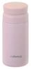 Pearl Metal Water Bottle 200ml Mug Bottle with Ice Stopper, Pale Pink, Cafe Mug Grace HC-732