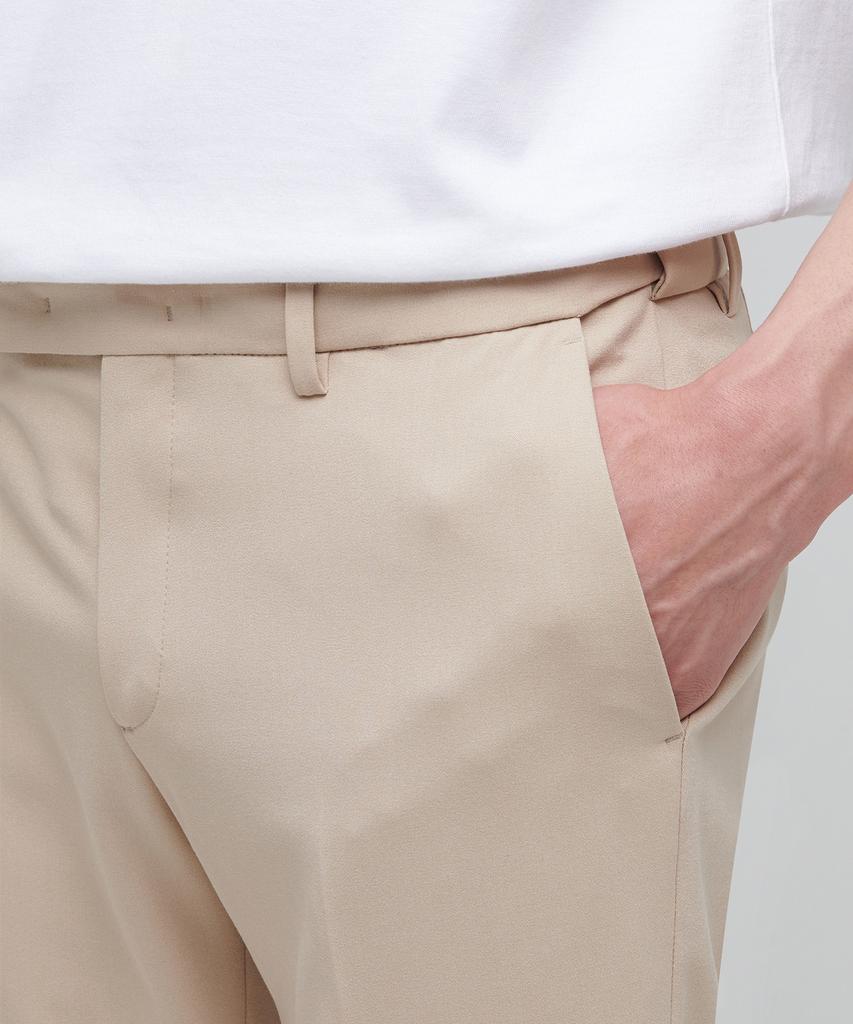 MUSINSA STANDARD Lightweight Tapered Hidden Elastic Waist Length Slacks [Beige]